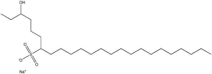 3-Hydroxytetracosane-7-sulfonic acid sodium salt Struktur