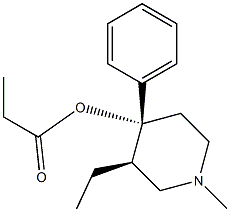 Propionic acid (3R,4R)-3-ethyl-1-methyl-4-phenylpiperidine-4-yl ester