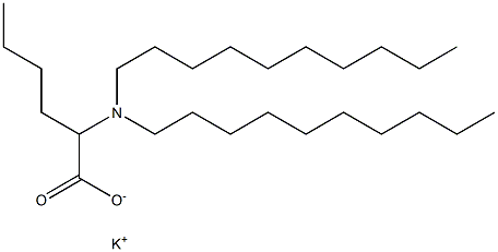 2-(Didecylamino)hexanoic acid potassium salt Struktur