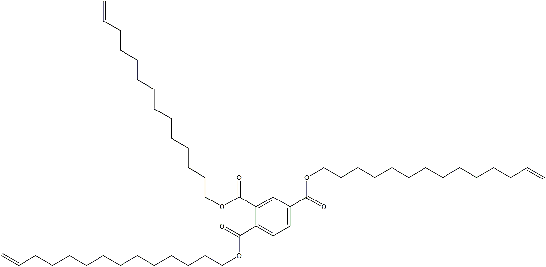 1,2,4-Benzenetricarboxylic acid tri(13-tetradecenyl) ester Structure