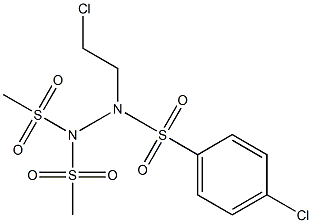  1-(2-Chloroethyl)-2,2-bis(methylsulfonyl)-1-(4-chlorophenylsulfonyl)hydrazine