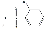 2-Hydroxybenzenesulfonic acid lithium salt Structure