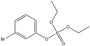 Phosphoric acid diethyl 3-bromophenyl ester Struktur