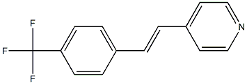 4-(4-(トリフルオロメチル)スチリル)ピリジン 化学構造式