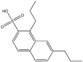 1,7-Dipropyl-2-naphthalenesulfonic acid Structure