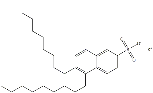 5,6-Dinonyl-2-naphthalenesulfonic acid potassium salt Structure