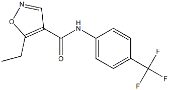 N-[4-(Trifluoromethyl)phenyl]-5-ethylisoxazole-4-carboxamide Structure