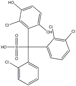  (2-Chlorophenyl)(2,3-dichlorophenyl)(6-chloro-2,5-dihydroxyphenyl)methanesulfonic acid