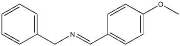 N-Benzyl-4-methoxybenzylideneamine Structure