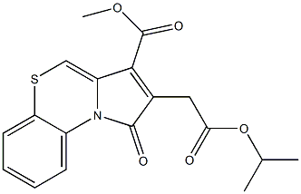 2-[(Isopropoxycarbonyl)methyl]-1-oxo-1H-pyrrolo[2,1-c][1,4]benzothiazine-3-carboxylic acid methyl ester,,结构式