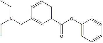 3-[(Diethylamino)methyl]benzoic acid phenyl ester,,结构式