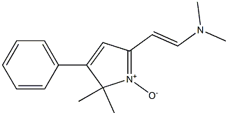 2,2-Dimethyl-3-phenyl-5-[2-(dimethylamino)vinyl]-2H-pyrrole 1-oxide 结构式