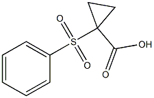 1-Phenylsulfonylcyclopropane-1-carboxylic acid Struktur
