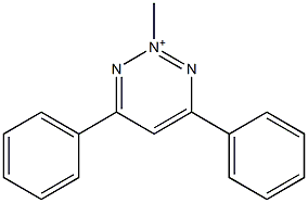 4-Phenyl-6-phenyl-2-methyl-1,2,3-triazin-2-ium Struktur