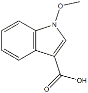 1-メトキシ-1H-インドール-3-カルボン酸 化学構造式