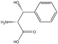 (2R,3R)-3-フェニル-D-セリン 化学構造式