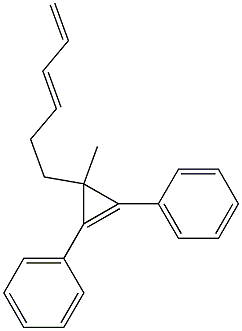 6-(2,3-Diphenyl-1-methyl-2-cyclopropen-1-yl)-1,3-hexadiene