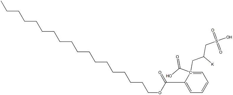 Phthalic acid 1-octadecyl 2-(2-potassiosulfopropyl) ester|