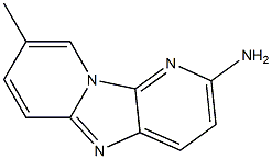 2-Amino-8-methyldipyrido[1,2-a:3',2'-d]imidazole Struktur