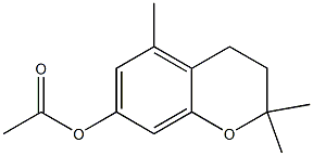 3,4-Dihydro-2,2-dimethyl-5-methyl-7-acetoxy-2H-1-benzopyran,,结构式