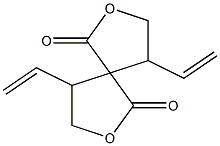4,9-ジビニル-2,7-ジオキサスピロ[4.4]ノナン-1,6-ジオン 化学構造式