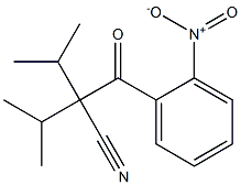 2-Isopropyl-2-(2-nitrobenzoyl)-3-methylbutanenitrile Structure