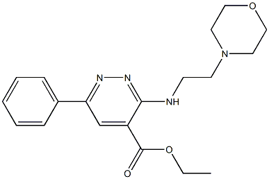 3-(2-Morpholinoethylamino)-6-phenylpyridazine-4-carboxylic acid ethyl ester