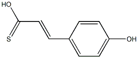 (E)-4-Hydroxybenzenepropenethioic acid,,结构式