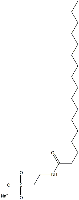 N-Heptadecanoyltaurine sodium salt Struktur