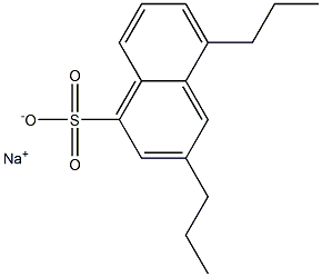 3,5-Dipropyl-1-naphthalenesulfonic acid sodium salt Structure