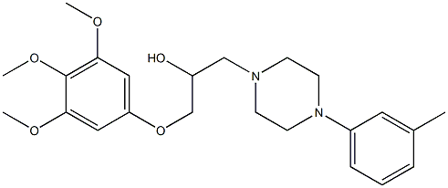  1-(3,4,5-Trimethoxyphenoxy)-3-[4-(3-methylphenyl)-1-piperazinyl]-2-propanol