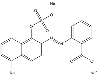 2-(1-Hydroxy-5-sodiosulfo-2-naphtylazo)benzenecarboxylic acid sodium salt