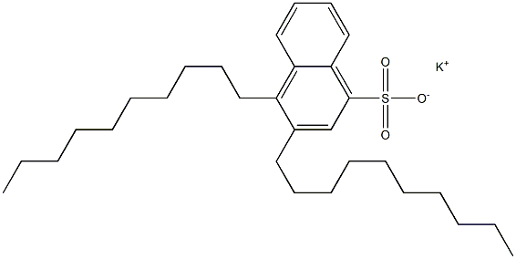 3,4-Didecyl-1-naphthalenesulfonic acid potassium salt