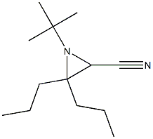 1-(tert-Butyl)-2-cyano-3,3-dipropylaziridine Struktur