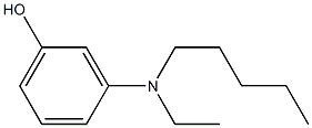 3-[Ethyl(pentyl)amino]phenol Struktur