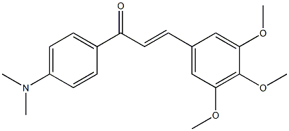 4'-Dimethylamino-3,4,5-trimethoxy-trans-chalcone 结构式