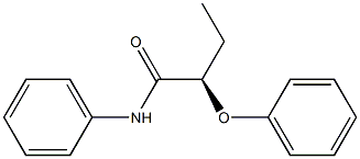 [R,(+)]-2-Phenoxy-N-phenylbutyramide Structure