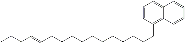 1-(12-Hexadecenyl)naphthalene,,结构式