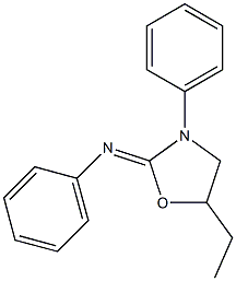 5-Ethyl-N,3-diphenyloxazolidin-2-imine,,结构式