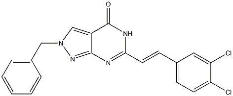 6-(3,4-Dichlorostyryl)-2-benzyl-2H-pyrazolo[3,4-d]pyrimidin-4(5H)-one