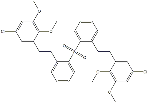 [2-(5-Chloro-2,3-dimethoxyphenyl)ethyl]phenyl sulfone Struktur