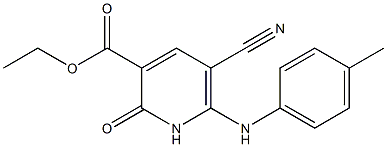 5-Cyano-6-(4-methylanilino)-1,2-dihydro-2-oxopyridine-3-carboxylic acid ethyl ester