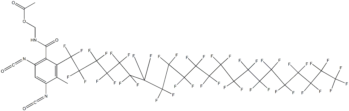 N-(Acetyloxymethyl)-2-(pentatetracontafluorodocosyl)-4,6-diisocyanato-3-methylbenzamide