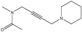 N-Methyl-N-[4-[1-piperidinyl]-2-butynyl]acetamide Structure