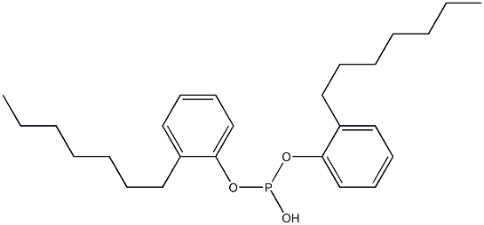 Phosphorous acid di(2-heptylphenyl) ester Structure