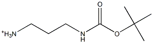 3-(tert-Butoxycarbonylamino)-1-propanaminium Struktur