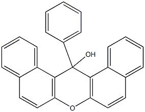 14-フェニル-14H-ジベンゾ[a,j]キサンテン-14-オール 化学構造式