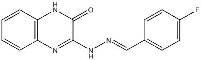 3-[2-(4-Fluorobenzylidene)hydrazino]quinoxalin-2(1H)-one