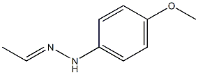 Ethanone p-methoxyphenyl hydrazone Structure