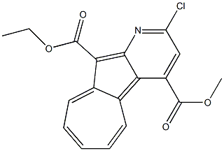 2-Chloroazuleno[2,1-b]pyridine-4,10-dicarboxylic acid 4-methyl 10-ethyl ester|